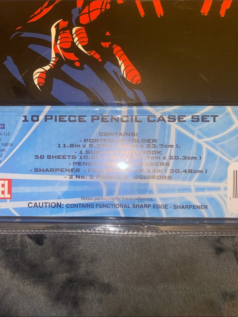 Marvel Spider-Man Blue and Red School Stationery Set